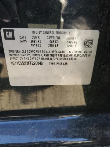 1G11E5SX3FF298846 Chevrolet MALIBU 2LT