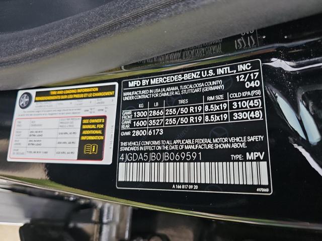 4JGDA5JB0JB069591 Mercedes-Benz GLE 350