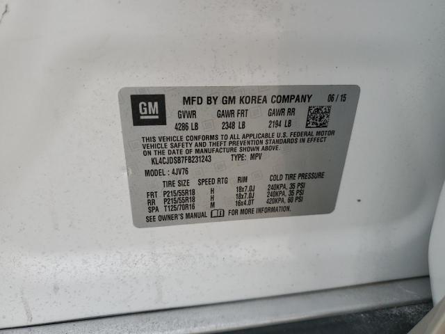 KL4CJDSB7FB231243 Buick Encore Premium