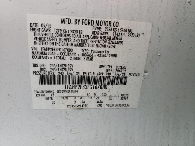 1FAHP2E83FG167080 Ford TAURUS SEL