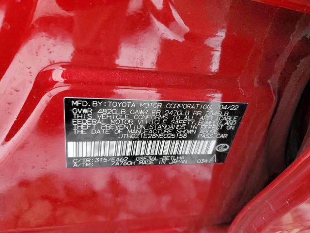 JTHGZ1E28N5025158 Lexus Is 350 F-sport