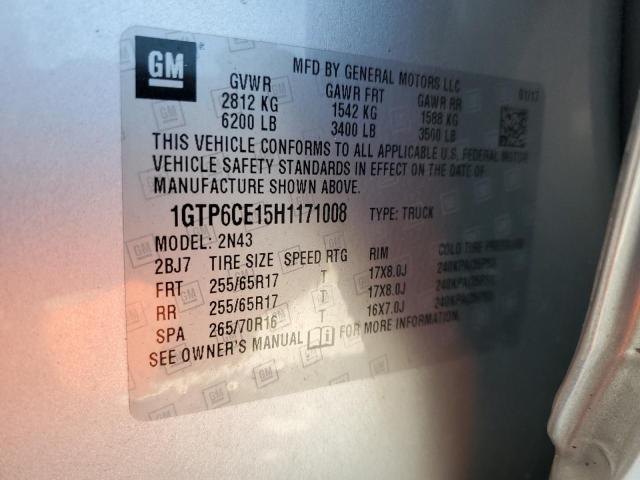 1GTP6CE15H1171008 GMC CANYON SLE