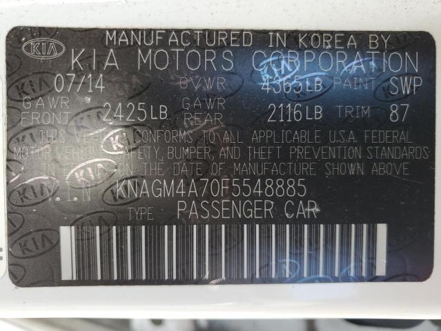 KNAGM4A70F5548885 KIA Optima Lx