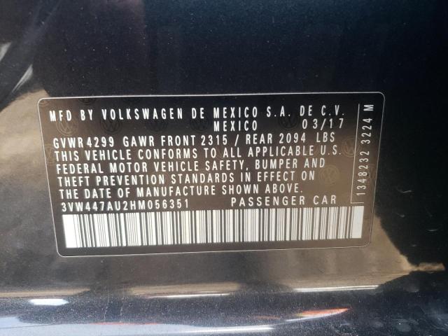 3VW447AU2HM056351 Volkswagen GTI S/SE