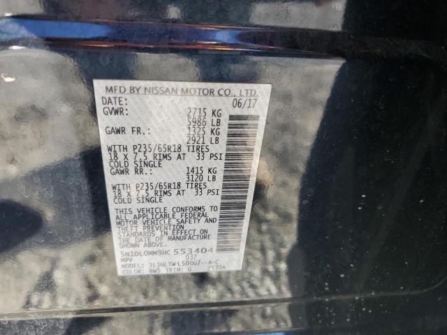 5N1DL0MM9HC553404 Infiniti QX60