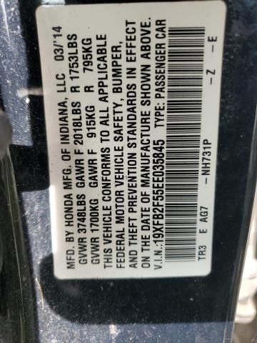 19XFB2F55EE035845 Honda Civic Lx