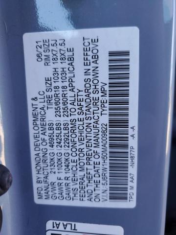 5J6RW1H50MA009822 Honda CR-V EX