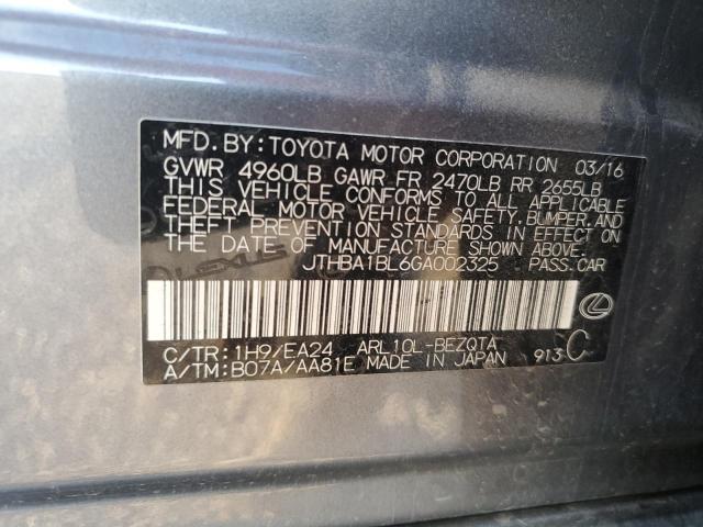 JTHBA1BL6GA002325 Lexus Gs 200t Base