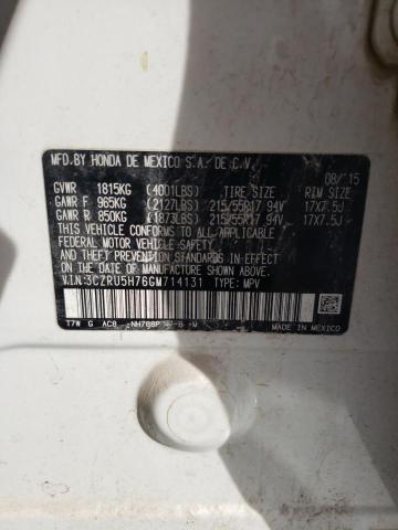 3CZRU5H76GM714131 Honda Hr-v Exl
