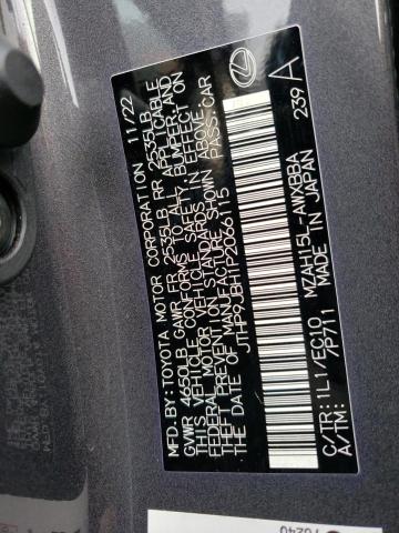 JTHP9JBH1P2066115 Lexus Ux 250h Premium