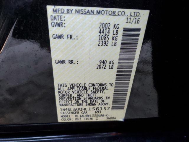 1N4BL3AP3HC156157 Nissan Altima 3.5sl