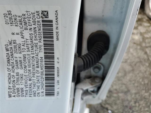 2HGFC2F8XLH531654 Honda Civic Sport