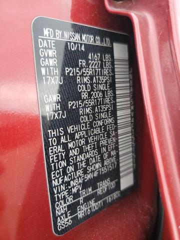 JN8AF5MV4FT551517 Nissan JUKE S