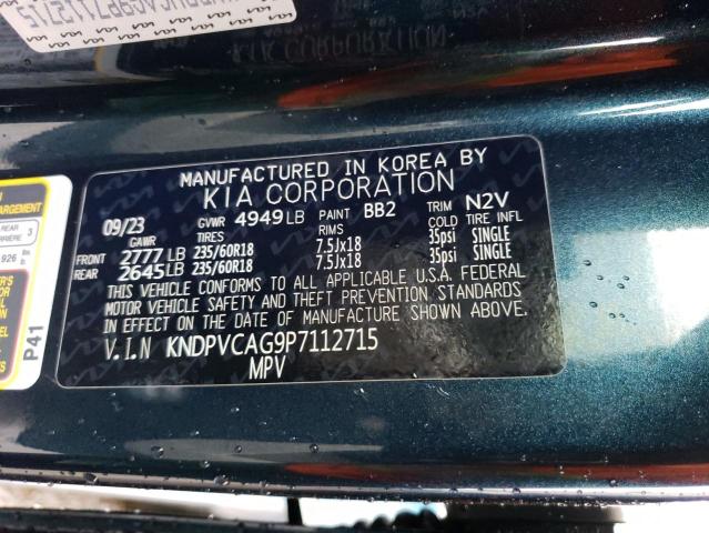KNDPVCAG9P7112715 KIA Sportage Ex