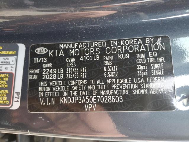 KNDJP3A50E7028603 KIA SOUL +