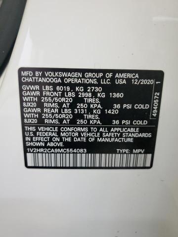 1V2HR2CA9MC554083 Volkswagen ATLAS SE