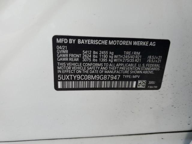 5UXTY9C08M9G87947 BMW X3 Xdrivem40i