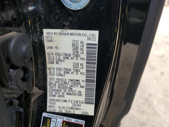 1N6ED0CE5MN715850 Nissan FRONTIER S