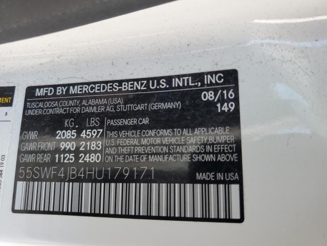 55SWF4JB4HU179171 Mercedes-Benz C 300