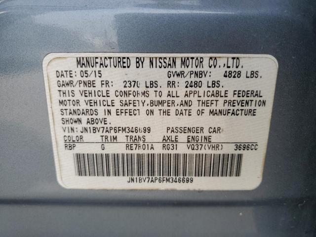 JN1BV7AP6FM346699 Infiniti Q50 BASE