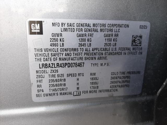 LRBAZLR43PD078467 Buick Envision Preferred