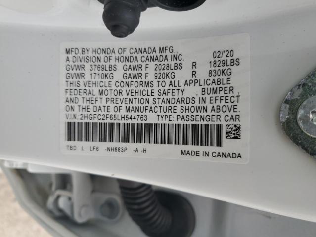 2HGFC2F65LH544763 Honda Civic Lx