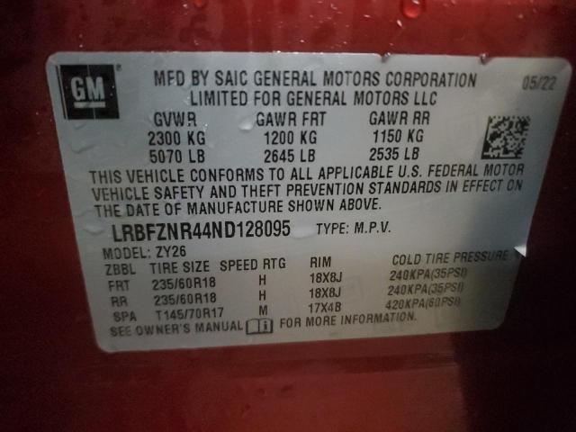 LRBFZNR44ND128095 Buick Envision Essence
