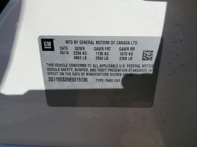 2G1155S39E9315136 Chevrolet IMPALA LTZ