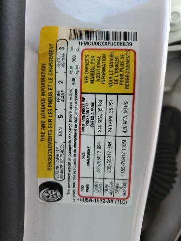 1FMCU0GXXFUC08839 Ford ESCAPE SE