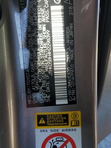 JTHKD5BH4H2298399 Lexus CT 200