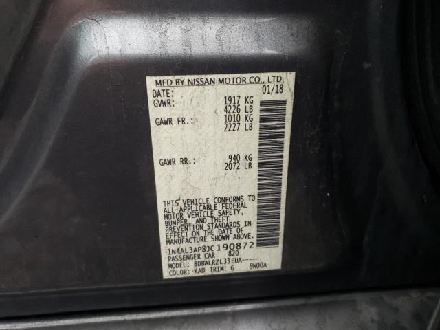 1N4AL3AP8JC190872 Nissan ALTIMA 2.5