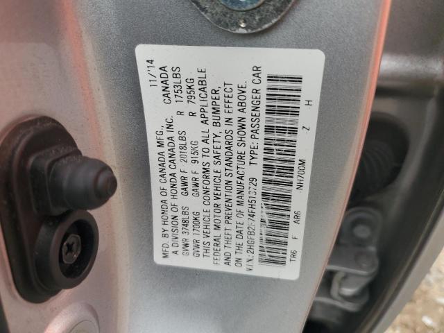 2HGFB2F74FH513729 Honda CIVIC SE