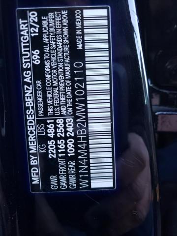 W1N4M4HB2MW102110 Mercedes-Benz Glb 250 4matic