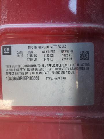 1G4GB5GR0EF103560 Buick Lacrosse