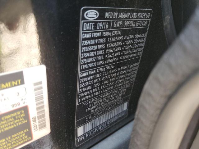 SALGS2PF4GA311460 Land Rover Range Rover Hse