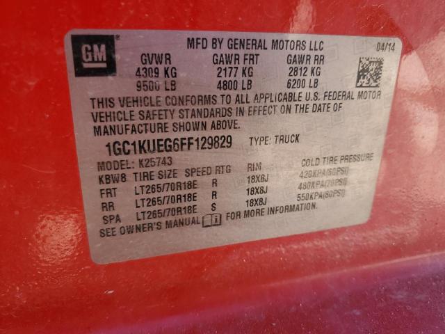 1GC1KUEG6FF129829 Chevrolet Silverado K2500 Heavy Duty