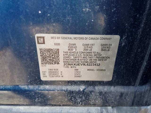 2GNAXUEV9L6223412 Chevrolet EQUINOX LT