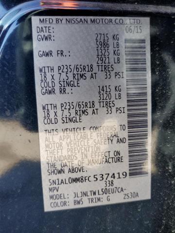 5N1AL0MM8FC537419 Infiniti QX60