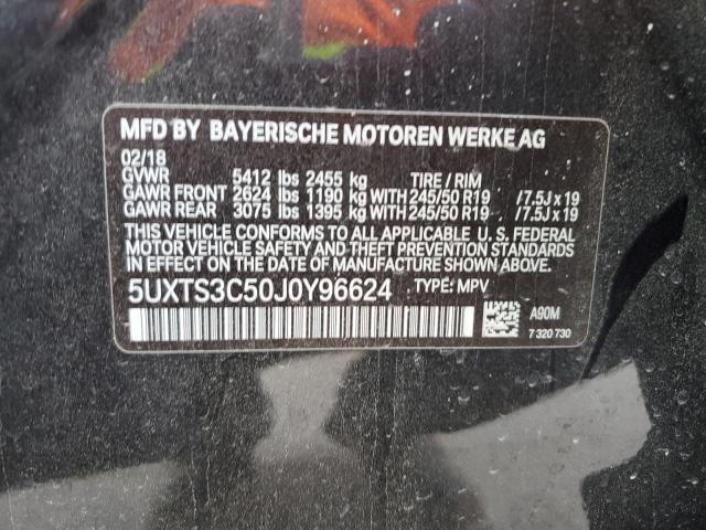5UXTS3C50J0Y96624 BMW X3 Xdrivem40i