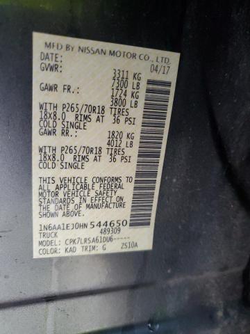 1N6AA1EJ0HN544650 Nissan TITAN S