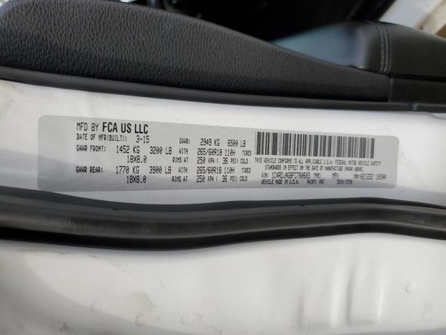 1C4RDJAG8FC760603 Dodge Durango Sxt