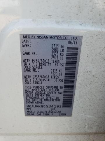 5N1AL0MN3FC534193 Infiniti QX60
