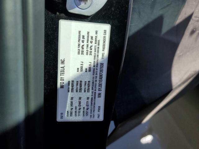 5YJ3E1EA0KF397638 Tesla MODEL 3