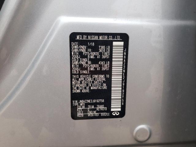JN8AZ2NE2J9192758 Infiniti QX80 BASE
