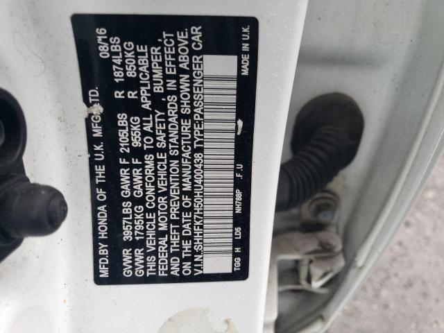 SHHFK7H50HU400438 Honda CIVIC EX