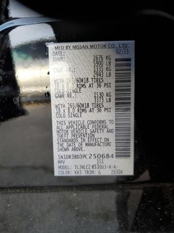 5N1DR3BD3PC250684 Nissan Pathfinder Sv