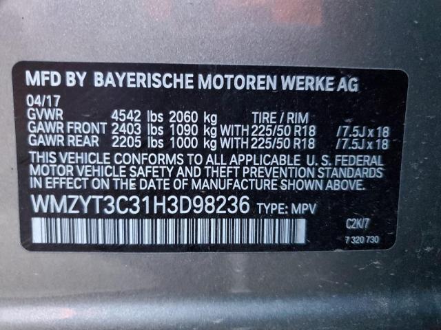 WMZYT3C31H3D98236 Mini Cooper S Countryman