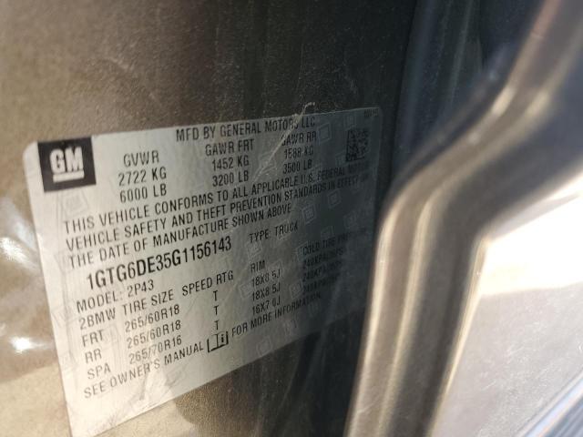 1GTG6DE35G1156143 GMC CANYON SLT