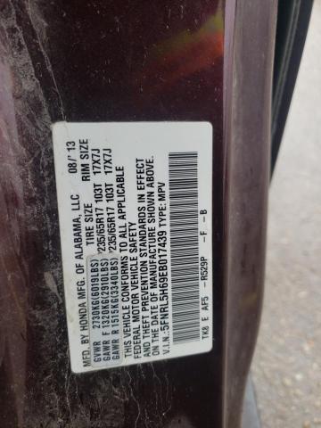 5FNRL5H69EB017439 Honda ODYSSEY EXL