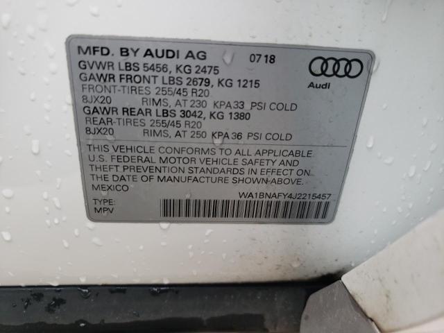 WA1BNAFY4J2215457 Audi Q5 Premium Plus